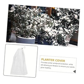 Sosoport 2pcs Plant Protection Cover Greenhouse Frost Guard Drawstring Winter Plant Cover