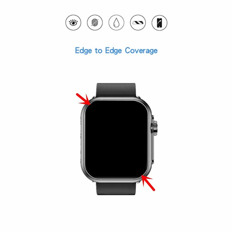 MIHENCE Screen Protector Compatible for Jacoosa K62 Smartwatch, 3D Full