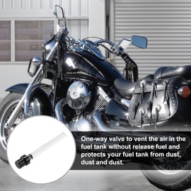 X AUTOHAUX 2 Pieces Motorcycle Fuel Cap Gas Fuel Cap Vent Hose Hose Universal Fuel Cap Vent Hose for ATV Dirt Bike Motorcycle Black