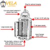 Vela Lanterns - Faroles estilo marroquí (tamaño grande)