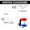 Landhoow Bilge Pump 12V with Float Switch Bilge for Boats