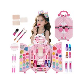 Juego De Juguetes Lavables De Seguridad Cosmética Para Niñas Malubero Rosa