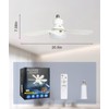 DGO Socket Fan Light Ceiling Fans with Lights and Remote