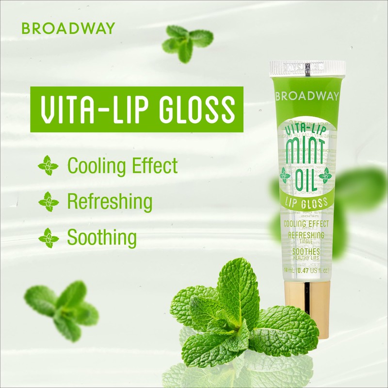 Ruby Kisses Broadway Vita-Lip Clear Lip Gloss (Mint Oil 3