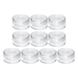 596796 Nail Art Containers 3 ml Empty with Screw Cap Transparent Pack of 10