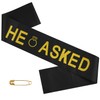 VIVIVOGO He Asked She Said Yes Sashes Kit, Just Engaged,
