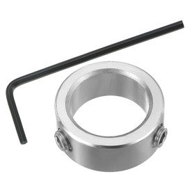 PATIKIL 1" Bore Shaft Collar, 304 Stainless Steel Shaft Locking Collars 1-3/8" OD Landing Gear Stopper Wheel Collar with M8 Double Set Screw for Drive Shafts Automotive Industrial