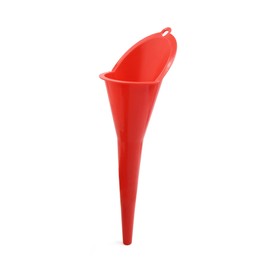 uxcell Engine Oil Funnel Multipurpose Long Stem Plastic Funnel Straight Output Red for Car Gas Tanks Engine Oil Water