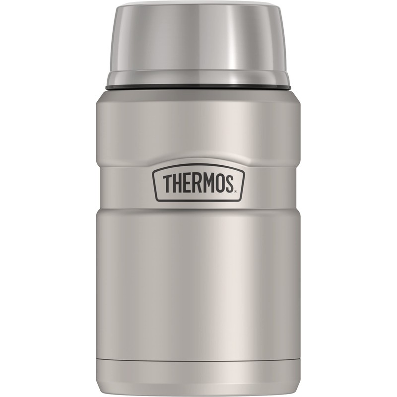THERMOS Stainless King Vacuum-Insulated Food Jar, 24 Ounce, Matte Steel