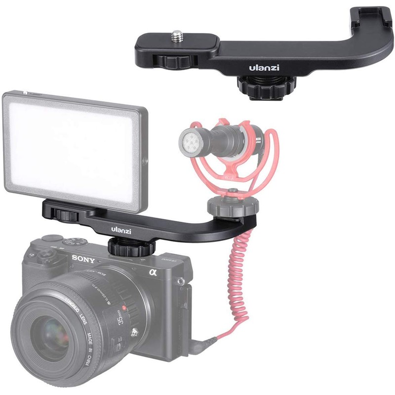 ULANZI PT-8 Vlog Cold Shoe Extension Adapter Bracket with Cold