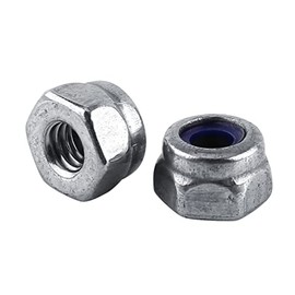 100pcs M2 Stainless Steel SS304 Lock Nut Hex Nuts with Nylon Insert, Stainless Steel Self-Locking Nuts (100/Bag (M2))