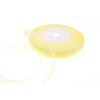 Dxeud Sheer Organza Ribbon (Light Yellow, 1/2" x 50 Yards)