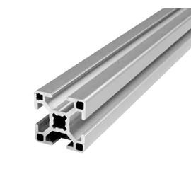 Gal Industrial Aluminium Profile, 30 x 30 mm, 10 cm Construction Profile, Aluminium Mounting Profile, Type R, Groove 8, Aluminium Profile Compatible with AlClipTec for Bosch Item Cut