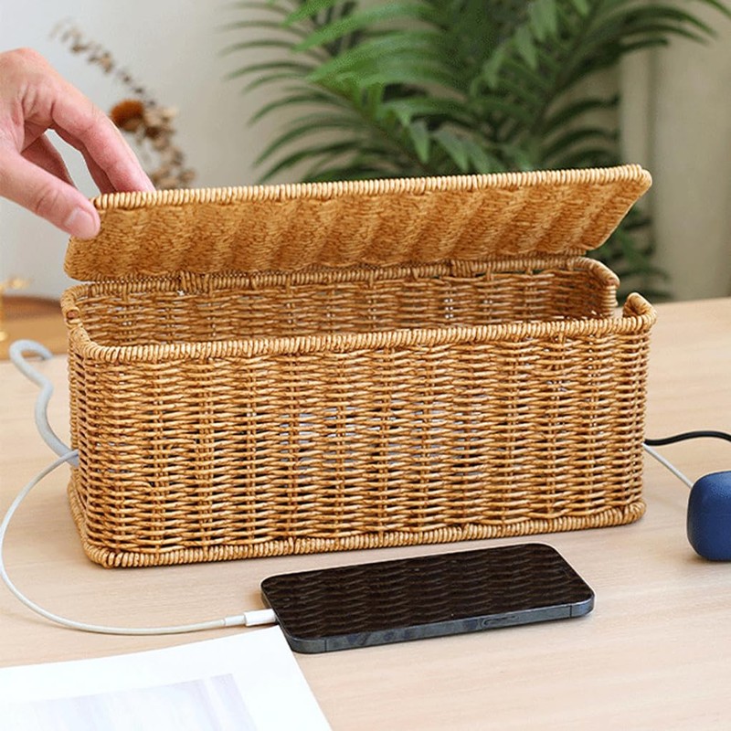 SUIOPPYUW Cable Organizer Box for Wire Covers and Hiding Cables