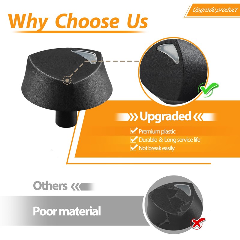 atgestore 72731 700834 Cooktop Knobs Replacement Parts for Dacor Stove