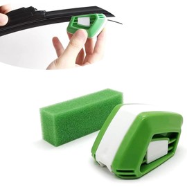 Pack-1 Car Windshield Wiper Regroover, Waterproof ABS Vehicle Windshield Wiper Repair Tool Replacement Part, Portable Cleaning Car Wiper Maintenance Restorer, for Trucks, SUVs, Cars (Green)