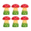 30pcs Dollhouse Mushroom Figurine Cute DIY Resin Micro Landscape Garden