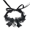 Black Choker Necklace for Women Girls Gothic Lace Bow Choker