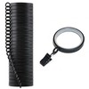 24 Pack Curtain Rings, Premium Metal with Smooth & Quiet