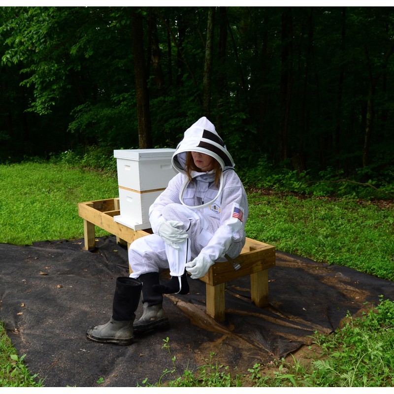 US APIARY 3 Layer Bee Suit with Fencing Veil One