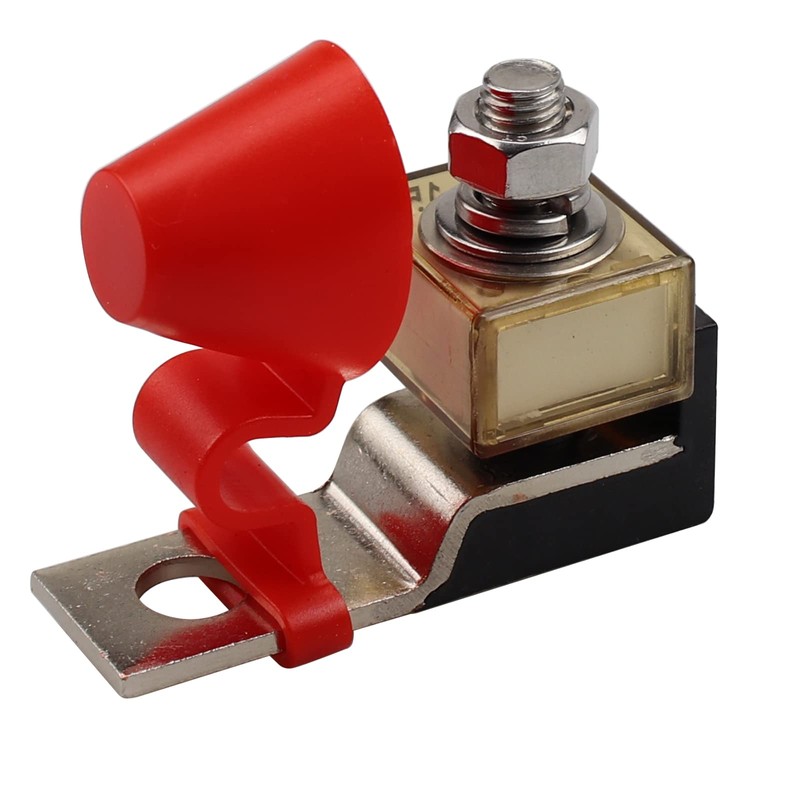 JIAKUPA 60A 58V 5/16"(M8) Single Stud Terminal Mount Fuse Block,