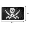 Time Roaming 3x5 Ft Pirate Jack Rackham Polyester Flag with