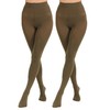 Paralinda 2 Pairs Women's Solid Color Tights 80D, Soft Opaque