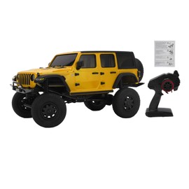 1/24 Remote Control Car for Boys 98ft Wireless Distance Four Wheel Drive Glossy Operation 2.4G RC Car Yellow