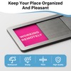 Office Door Sign With Adjustable Stand, 6 Options Privacy Slider
