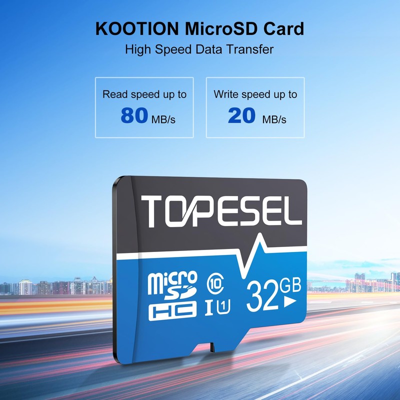 TOPESEL 32GB Micro SD Card 2 Pack TF Card Ultra