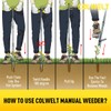 Colwelt Weed Remover Tool 39’’, Weed Puller Root Remover with