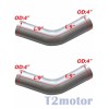Blitech Racing Pair Of 4 Inch Elbow Pipe 4"OD x