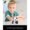 QISHOUTING Mini Micro Blocks Panda- 487pcs, Mini Panda Building Toy-Handing