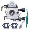 Hyceker Carburetor Kit with Gasket Spark Plug Fuel Line for