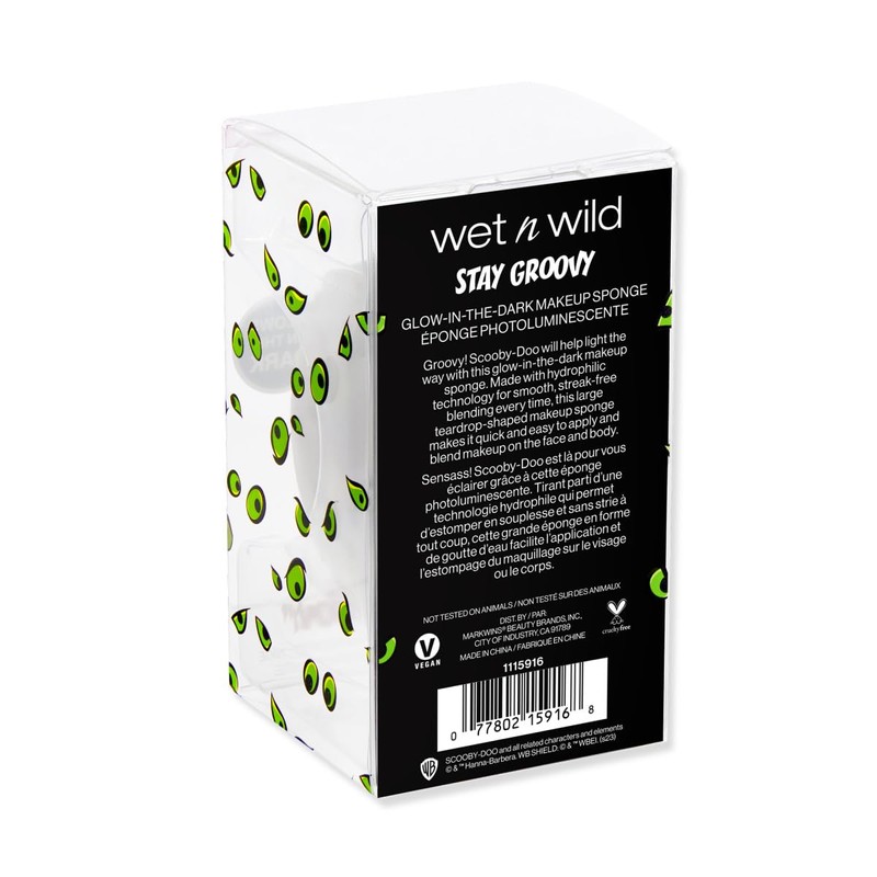 wet n wild Scooby-Doo Glow-in-the-Dark Makeup Sponge, Teardrop Shape for