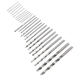 25Pcs Micro Twist Drill Bits HSS Straight Shank Mini Set Jewelry Watch PCB Crafts 0.5‑3mm