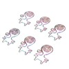 100pcs Cat Shape Paper Clips Colorful Plating Process Increased Slip