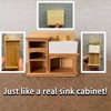 Miettebechio 1/12 Miniature Dollhouse Bathroom Set Sink Cabinet Furniture