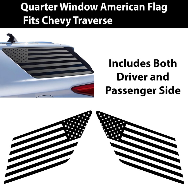 BOGAR TECH DESIGNS - Precut American Flag Rear Side Quarter