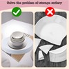 Klmnop Thick Felt Plate Dividers for Stacking, Set of 50