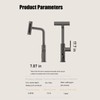 Kitchen Faucets with Pull Down Sprayer,Waterfall Kitchen Sink Faucet,with Temperature