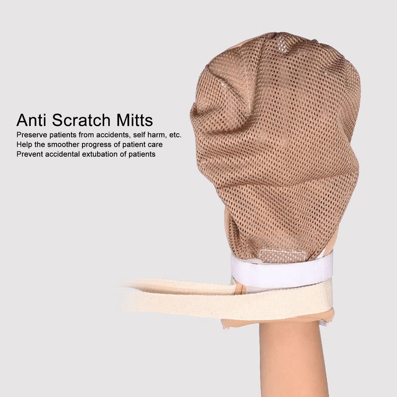 Medical Double Security Mitts Breathable Mesh Comfort Protection Improve Nursing