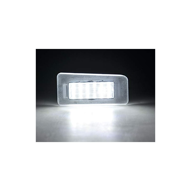 LED number plate light without error message with E-mark, registration
