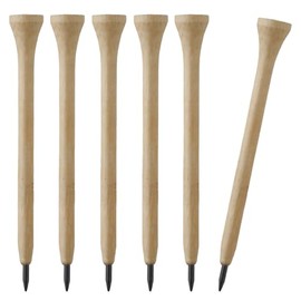 TH Golf 2-in-1 Pencil Golf Tees 3-1/4 inch Durable Bamboo Graphite Tip Pack of 10, 20, 100 (10)