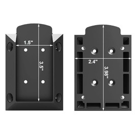 KASTFORCE 40pcs Deck Railing Brackets Connectors with 320 pcs Rust-Free Screws for 2x4 (Acturally 1.5"x3.5") Railing Wood Post, Available for Different Railing Angles, KF4014