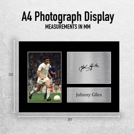 HWC Trading A4 Johnny Giles Leeds United Gifts Printed Signed Autograph Picture for Football Fans and Supporters