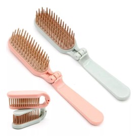 XIXILINRUIYUN 2 Uds Cepillo De Pelo Plegable Peine Portátil Mini Cepillo D