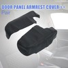 X AUTOHAUX 1 Pair Front Door Cover Armrest Cover Pad