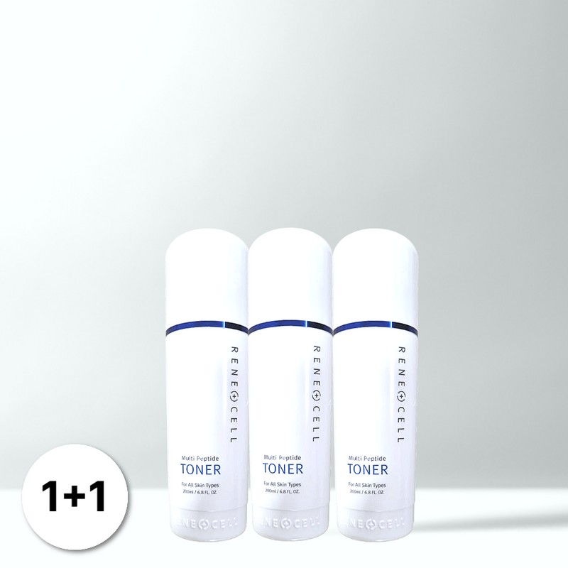 Renecell Multi Peptide Toner Basic Skin Care 200ml 3pcs /