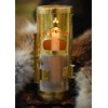 Brass Lantern with Horn Door